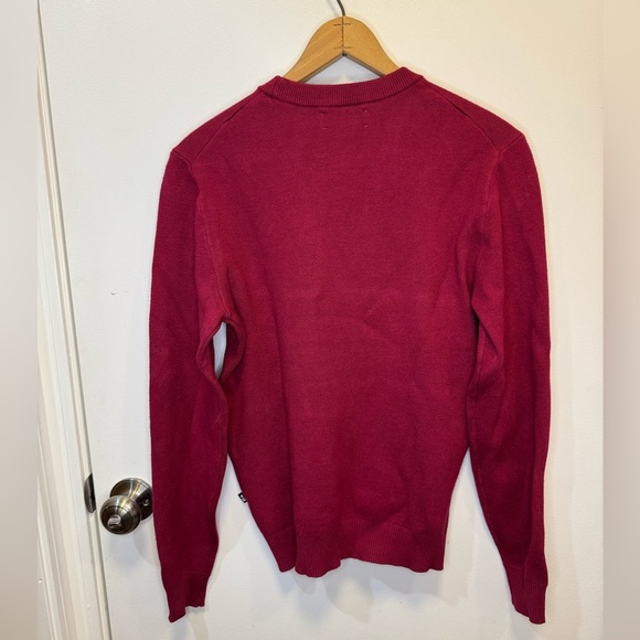 Women’s maroon lightweight crewneck sweater cozy soft and fitted plus size XS - Picture 2 of 11